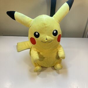 Vintage POKEMON PIKACHU PLUSH STUFFED BACKPACK 2011